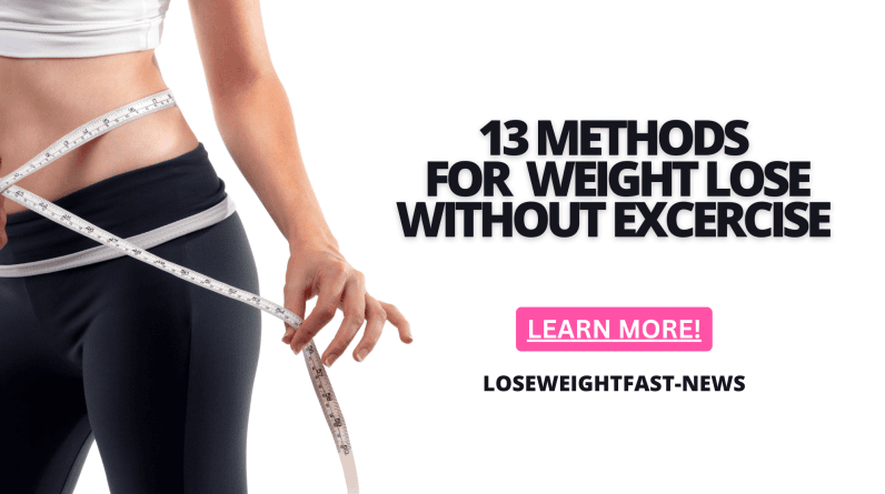 lose weight without exercise